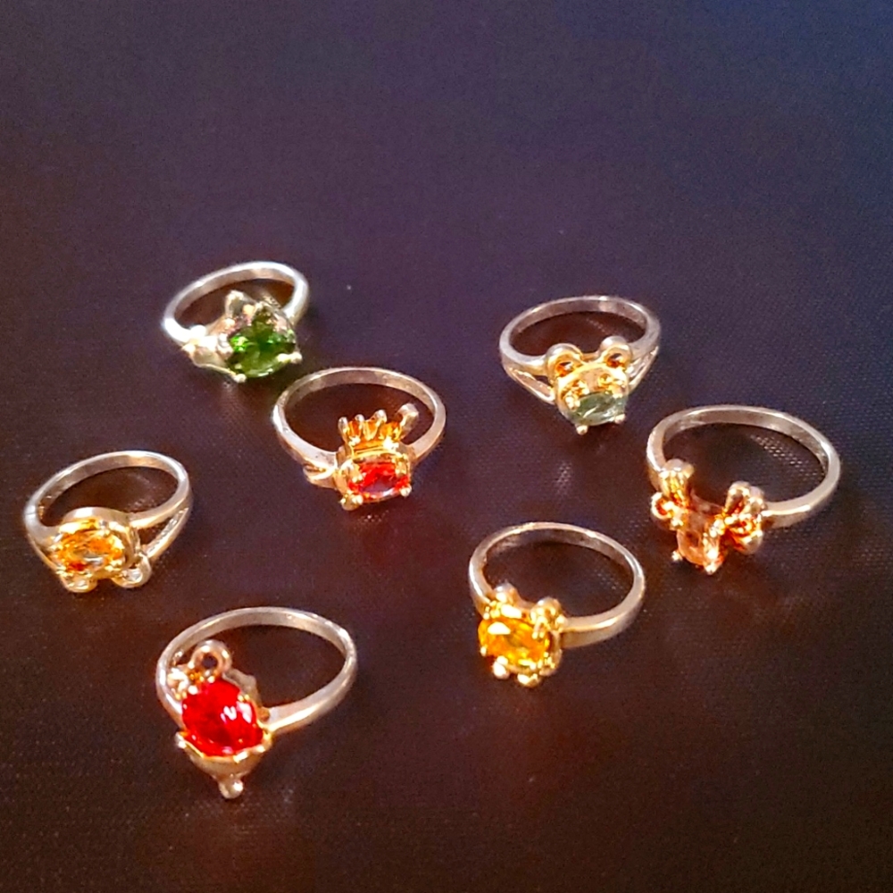 Little Girls Multi Size Ring Bundle (7) - image 2